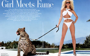 Spotted Leopard Sheena with Jessica Simpson